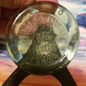 Hand blown glass coaster
